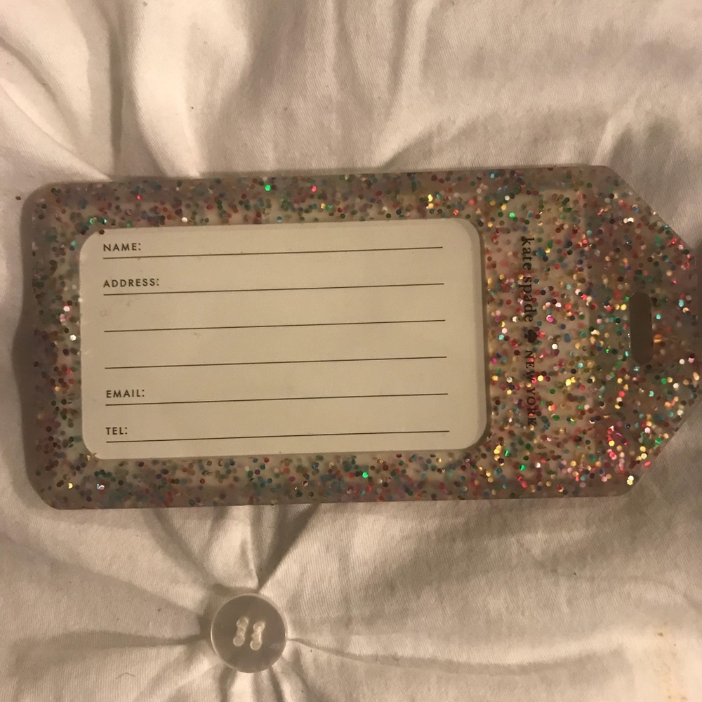 Kate spade luggage tag